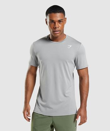 T Shirts Gymshark Arrival Hombre Gris | CO 3379DFM